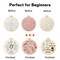 Beginner Embroidery Kit for Adults, 3 Pack Cross Stitch Kits with Pre-Printed Patterns, Threads, Needles, Learn Stitches with 7.8" Hoop, Video Tutorial, DIY Needlework Craft Gift for Women